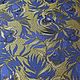  Jacquard cotton Blue leaves. Fabric. AVS -dressshop. Online shopping on My Livemaster.  Фото №2