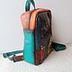 Order Author's leather backpack with custom painting. Innela- авторские кожаные сумки на заказ.. Livemaster. . Backpacks Фото №3