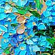 Order Painting with forget-me-nots 'Cool morning'. Multicolor Gallery. Livemaster. . Pictures Фото №3