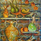 Картины и панно handmade. Livemaster - original item Picture. At the potter in workshop. Oil on canvas, 50x60 cm.. Handmade.