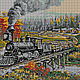 A set of embroidery beads 'Steam Locomotive', Embroidery kits, Ufa,  Фото №1