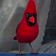 Felted toy. Bird Cardinal. Felted Toy. zverki (zverki). My Livemaster. Фото №4