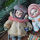 Любитель сгущенки )) игрушка из ваты. Народная кукла. Игрушки из ваты. Интернет-магазин Ярмарка Мастеров.  Фото №2