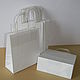 Крафт пакет белый, 25x22x12 см, крученые ручки, пр-во Россия. Пакеты. Master-Pack. Интернет-магазин Ярмарка Мастеров.  Фото №2