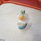 Easter Souvenirs. Candle Holder ship made of faience, Easter souvenirs, Nizhny Novgorod,  Фото №1