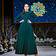 A warm long dress in the Slavic style 'Tsarevna', Dresses, Lermontov,  Фото №1