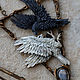  ' Lucta ' birds, art Nouveau, sculpture. Necklace. House Of The Moon Dew. Online shopping on My Livemaster.  Фото №2