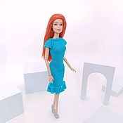 Куклы и игрушки handmade. Livemaster - original item Clothes for Barbie. Jacket with a skirt for Barbie. Handmade.