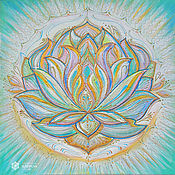 Картины и панно handmade. Livemaster - original item Pictures: Mandala Lotus of Healing. Handmade.