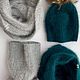 Шапка с помпоном и снуд из ангоры. Шапки. Lesi_knit. Ярмарка Мастеров.  Фото №4