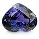 Сапфир синий без облагораживания сердце 8,7х7,1 мм 2.38 ct, Кабошоны, Бангкок,  Фото №1