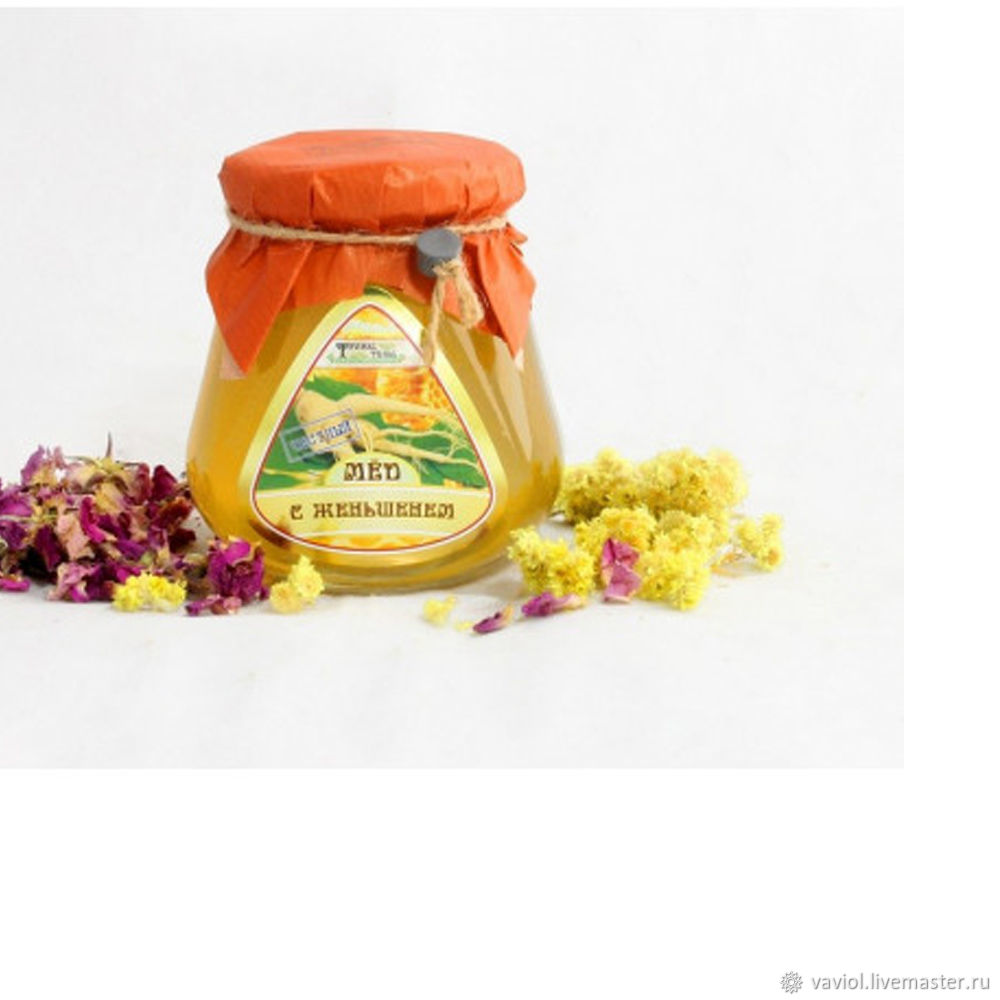 Мед: Мёд с женьшенем в интернет-магазине Ярмарка Мастеров по цене 363.8 ...
