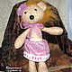 Textile doll Hedgehog Marfa. Stuffed Toys. Knitted cozy. My Livemaster. Фото №5