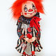  Авторская кукла Клоун-ангел, Интерьерная кукла, Санкт-Петербург,  Фото №1