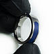 Titanium ring with sapphire and lapis lazuli. Rings. asgdesign. My Livemaster. Фото №5