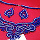 Set of necklace and earrings blue lace. Necklace. k-lace (k-lace). Online shopping on My Livemaster.  Фото №2