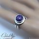 Order Silver 925 ring with charoite Blueberries-2. Elena Shevchenko  jeweller (odoli). Livemaster. . Rings Фото №3