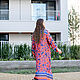 Floor-length coral and Denim shirt Dress. Dresses. NATALINI. My Livemaster. Фото №6