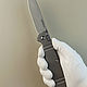 Складной нож SHOKUROFF M2104-115 mm D2 стоунвош/база. Ножи. Мастерская ART QUEEN. Интернет-магазин Ярмарка Мастеров.  Фото №2