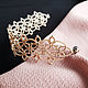 Openwork lace bracelet frivolite handmade, beige. Braided bracelet. moonlace. My Livemaster. Фото №4