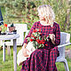 Платье винтажное в красно-синюю клетку art.80e. Платья. MUHA (vintagechic). Интернет-магазин Ярмарка Мастеров.  Фото №2