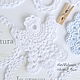 White angel knitted decor. Scrapbooking Elements. Natalie crochet flowers. Online shopping on My Livemaster.  Фото №2