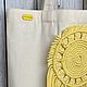 Шоппер молочного цвета с ярким декором. Сумка-шоппер. Macrame_ecodecor (Оксана Куликова). Ярмарка Мастеров.  Фото №6