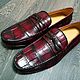 Order Moccasins made of genuine crocodile leather, in maroon color!. SHOES&BAGS. Livemaster. . Moccasins Фото №3