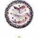 Handmade wall clock with amethyst and rose quartz. Watch. Belle Arti. Online shopping on My Livemaster.  Фото №2