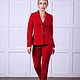 Classic Red PANTSUIT. Suits. BRAGUTSA. Online shopping on My Livemaster.  Фото №2