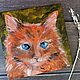'Red' painting (orange, cats, cats), Pictures, Korsakov,  Фото №1