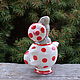 Order  Mouse in teapot. Mila. Livemaster. . Figurines Фото №3