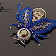Brooch-pin: Royal blue beetle with super sparkling Geode. Brooch. Brooches. N_Belokon_jewelry. My Livemaster. Фото №4