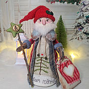 Сувениры и подарки handmade. Livemaster - original item Textile doll Santa Claus. Handmade.