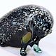 Decorative figurine made of colored glass Hedgehog Tambov. Miniature figurines. In Glass. Online shopping on My Livemaster.  Фото №2