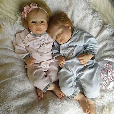 Куклы и игрушки ручной работы. Ярмарка Мастеров - ручная работа Куклы Twins Gaby and Gail by Claire Taylor. Handmade.