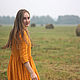 Льняное платье свободного кроя. Платья. ZHENYA Одежда из натуральных тканей. Интернет-магазин Ярмарка Мастеров.  Фото №2