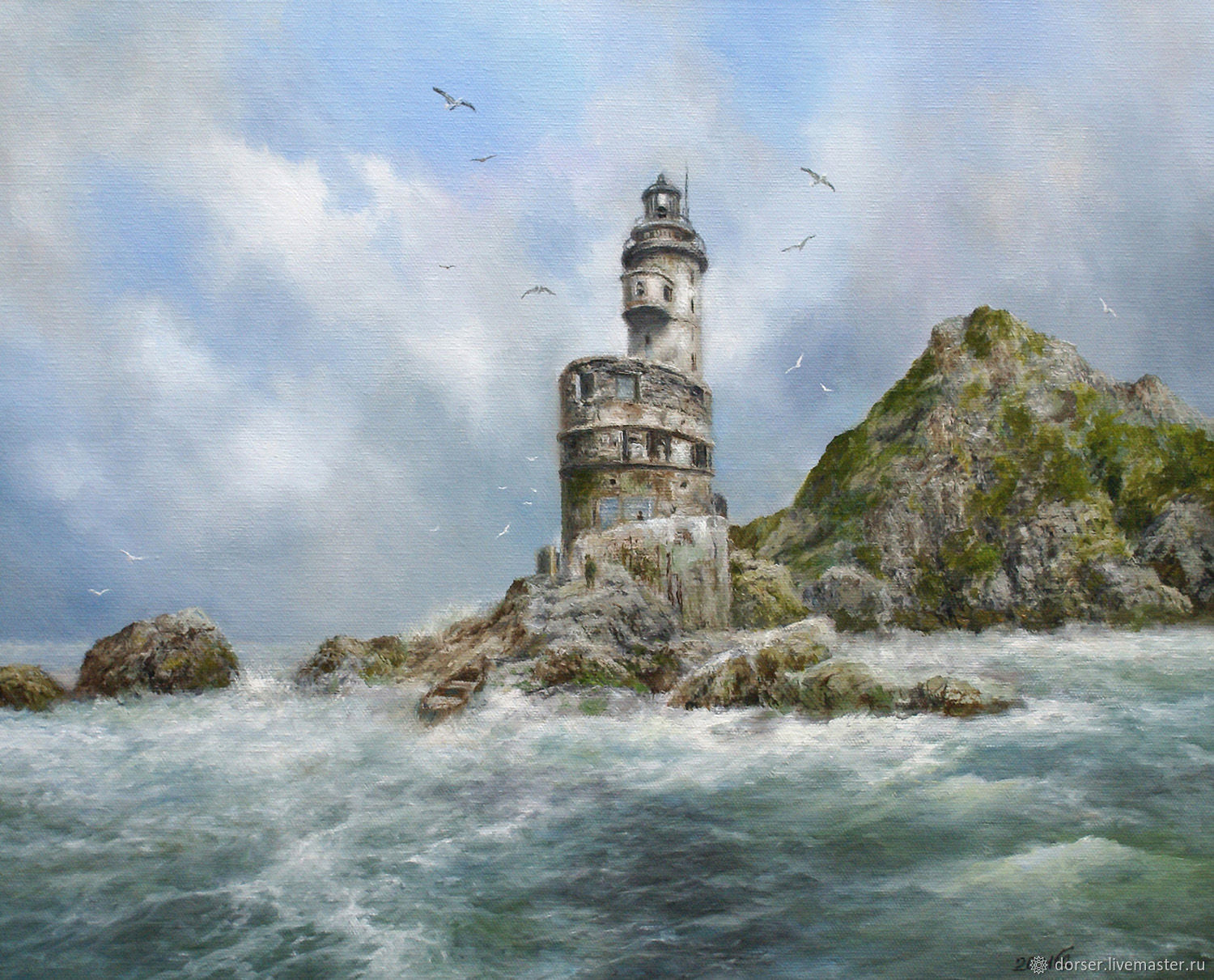 Painting - Old Lighthouse, Pictures, Moscow,  Фото №1