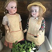 Одежда для кукол: Платье для антикварной куклы ростом около 44 см