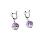 Order Amethyst earrings, silver earrings with amethyst cubic zirconia. Irina Moro. Livemaster. . Earrings Фото №3