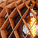 Деревянный светильник Нэст махагон, люстра из дерева, подвесная лампа. Потолочные и подвесные светильники. Деревянные светильники Woodshire (woodshire). Ярмарка Мастеров.  Фото №4