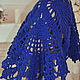 Hand-knitted cape,oversize,half-wool. Capes. alena11-75. My Livemaster. Фото №5