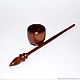 Wooden spindle for spinning from natural wood pine B8. Spindle. ART OF SIBERIA. Online shopping on My Livemaster.  Фото №2