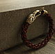 Leather bracelet with Ravens, Bead bracelet, Volgograd,  Фото №1