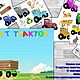 Игра на липучках «синий трактор». Настольные игры. Кристина. Интернет-магазин Ярмарка Мастеров.  Фото №2