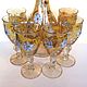 wine set decanter glasses bohemian, Vintage glasses, Ramenskoye,  Фото №1