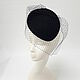Evening hat 'Nataly' with a veil. Color black. Hats1. Exclusive HATS. LANA ANISIMOVA.. My Livemaster. Фото №4