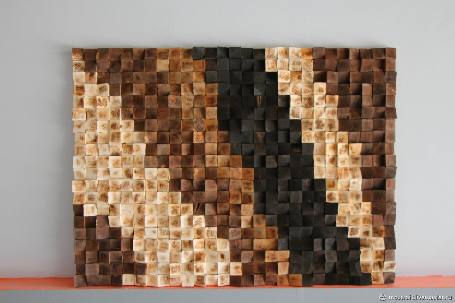 Декоративное лофт панно из срезов дерева в интернет-магазине Ярмарка Мастеров по цене 19000 ₽ – DR3ILRU