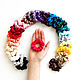 Elastic bands for children's hair made of 100% natural silk for girls, Scrunchy, St. Petersburg,  Фото №1