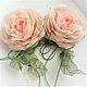 Order Brooch clip 'Rosa' Gloire de Dijon ' Flowers from fabric. cbzybt. Livemaster. . Brooch-clip Фото №3